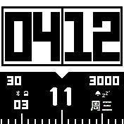 尺子表盘星期中文