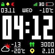 大字全功能表盘