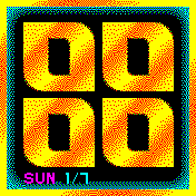 Big numbers golden black