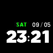 Bebe digital white 2 bip