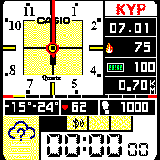 casio_quartz_digital analog yellow black