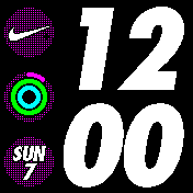 Apple Nike+ Digital Solid White Colored True 12 HR