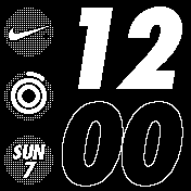 Apple Nike+ Digital Two-Tone White True 12 HR