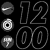 Apple Nike+ Digital Outline White True 12 HR