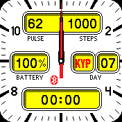 new_digital yellow greek analog_watch_face