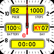 GREEK spesial version yellow digital analog face