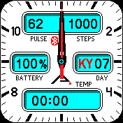 amazfit BLUE big number digital spesial