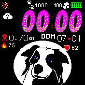 Border Face Fundo Preto