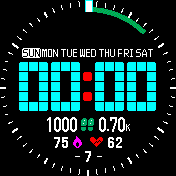 Digital cyan- orange BIP S EN, GR, ES