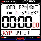 casio RED SECONDS spesial verson greek