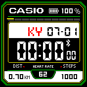 green yellow casio greek version