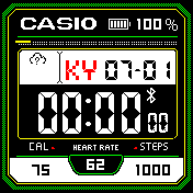 weather icon green yellow casio greek version
