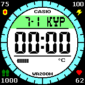 green steps bip casio digital greek version