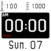 Contrasted black and white