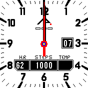 simple analog amazfit spesial with weather and h r