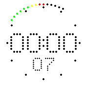 Studio Clock v1 Black on White