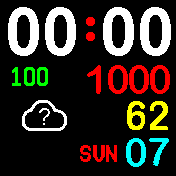 Moja Apple Weather 12 hour + Weekdays