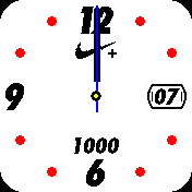 nike red and white collor with steps