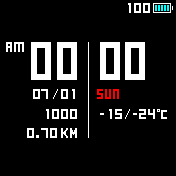 simple black and white watchface