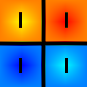 Orange/Blue