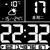 黑底白字大数字