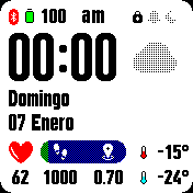 Fondo blanco clima 12h