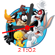 Reloj analogo Looney Tunes