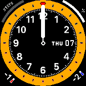 Apple watch GMT edit orange