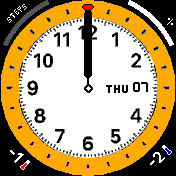 Apple watch GMT edit orange/white