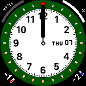 Apple watch GMT edit green/white