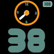 Hora analoga, Minutos digitales