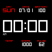 Simple big watchface