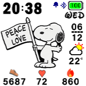 Snoopy - Peace + love