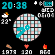 Reloj analogo completo