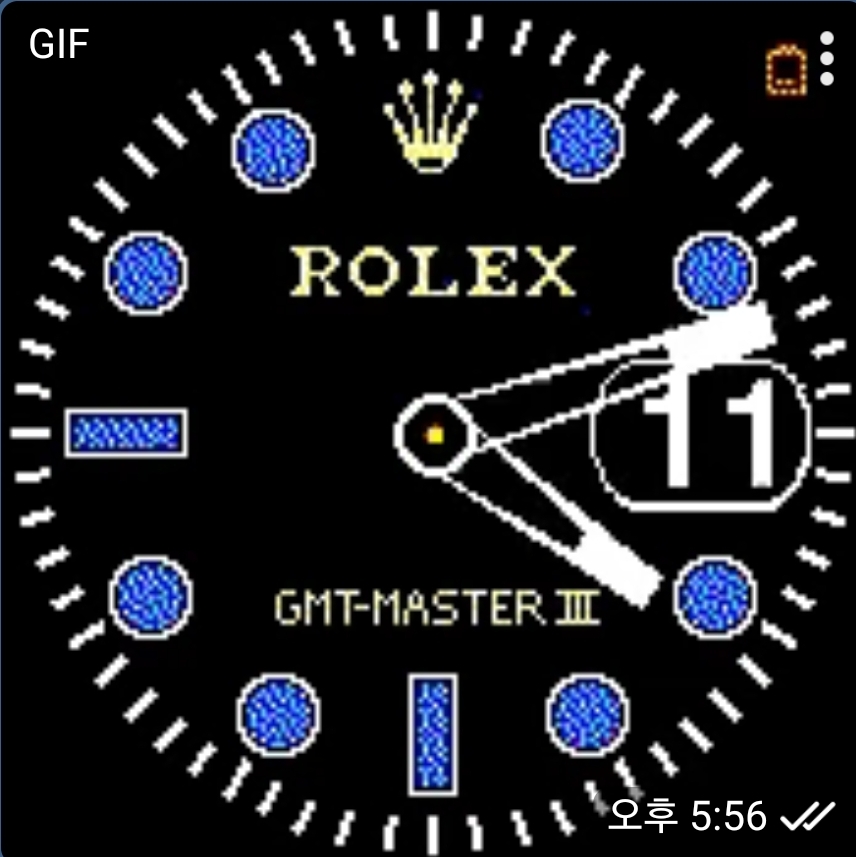 Rolex look blue big date