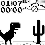 T-Rex Dino Game Watchface