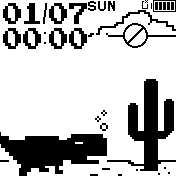 T-Rex Dino Game Watchface for Bip S