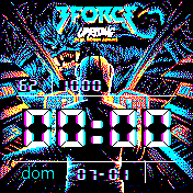 Retro synthwave alien