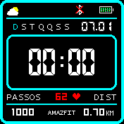 Amazfit Casio Style v2.7 - Blue and Colors