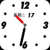 简单指针白表盘