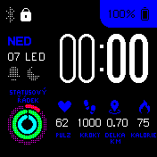 Blue color watchface