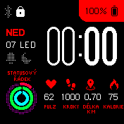 Red color watchface