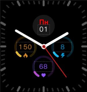 GTS 2 Mini Watchface #2 Ukraina ver.