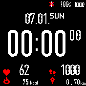 Black with large hh:mm:ss