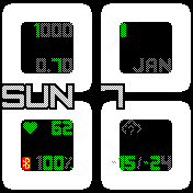 Big & Clear 24h & 12h editions Green