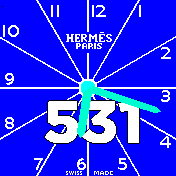 H look face blue second