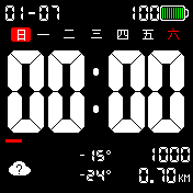 LCD数显，优化电池，周图标