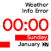 Basic red and white weather