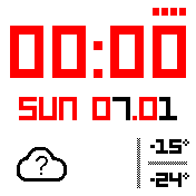 Pebble with red accents