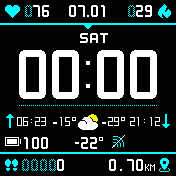 Simple Stratos Weather Blue